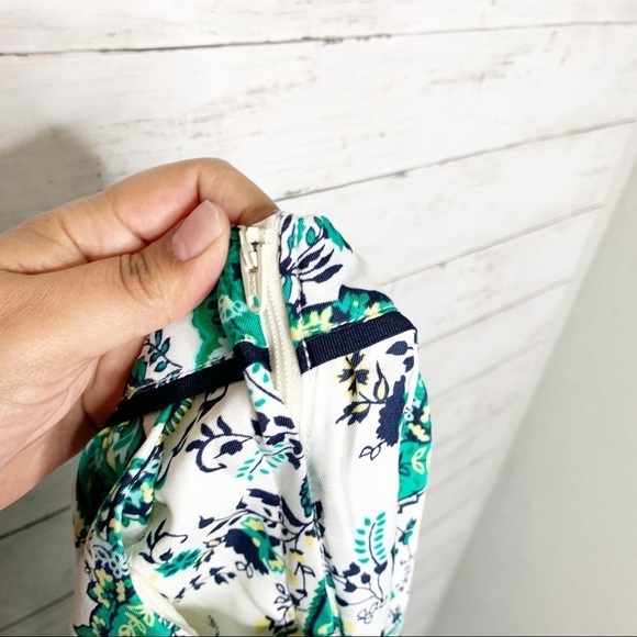 Janie & Jack High Waist Wide Leg Floral Paisley Green White Pants Girls Size 5 - Picture 6 of 11